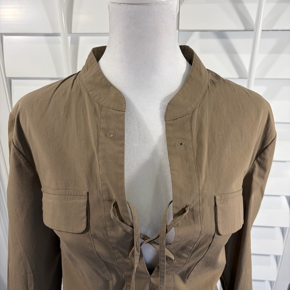 Theory Jullitah Women's Light Poplin Shirt Mini Dress - Picture 7 of 11